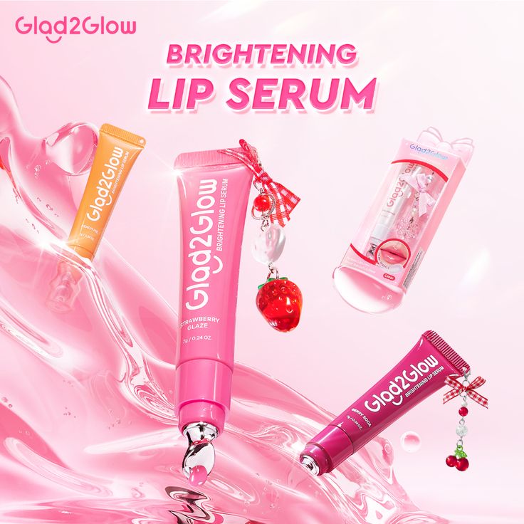 [NEW LAUNCH]Glad2Glow POUT CANDY Brightening Lip Serum Lip balm Lipgloss Lipstick Liptint LipPlumper
